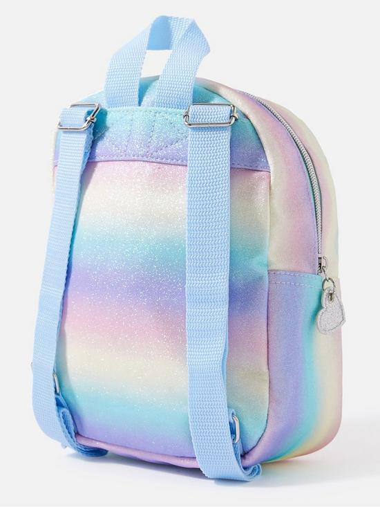 back image of accessorize-girls-flamingo-ombre-backpack-multi
