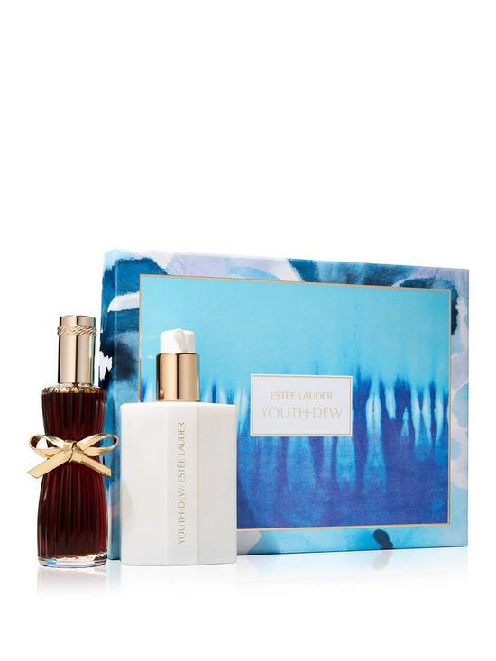 front image of estee-lauder-youth-dew-rich-luxuries-gift-set
