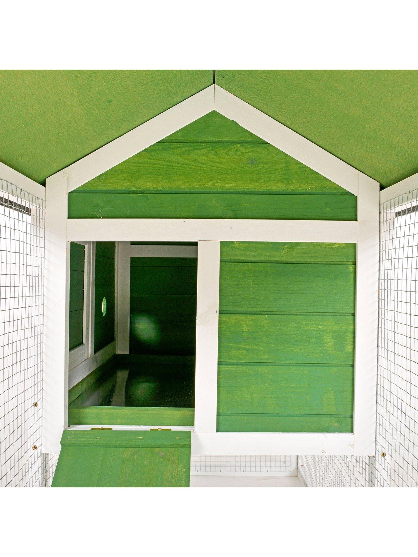 Image 6 of 6 of PawHut Rabbit Hutch Wood