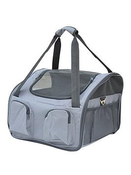 Product photograph of Pawhut 41lx34wx30hcm Pet Carrier Folding Bag from very.co.uk