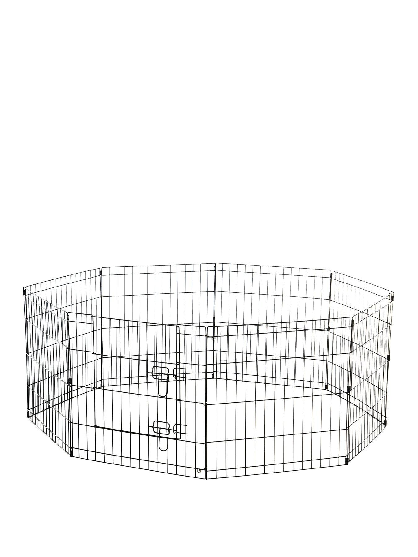 Product photograph of Pawhut Pet Cage 8 Panel 24-inch from very.co.uk