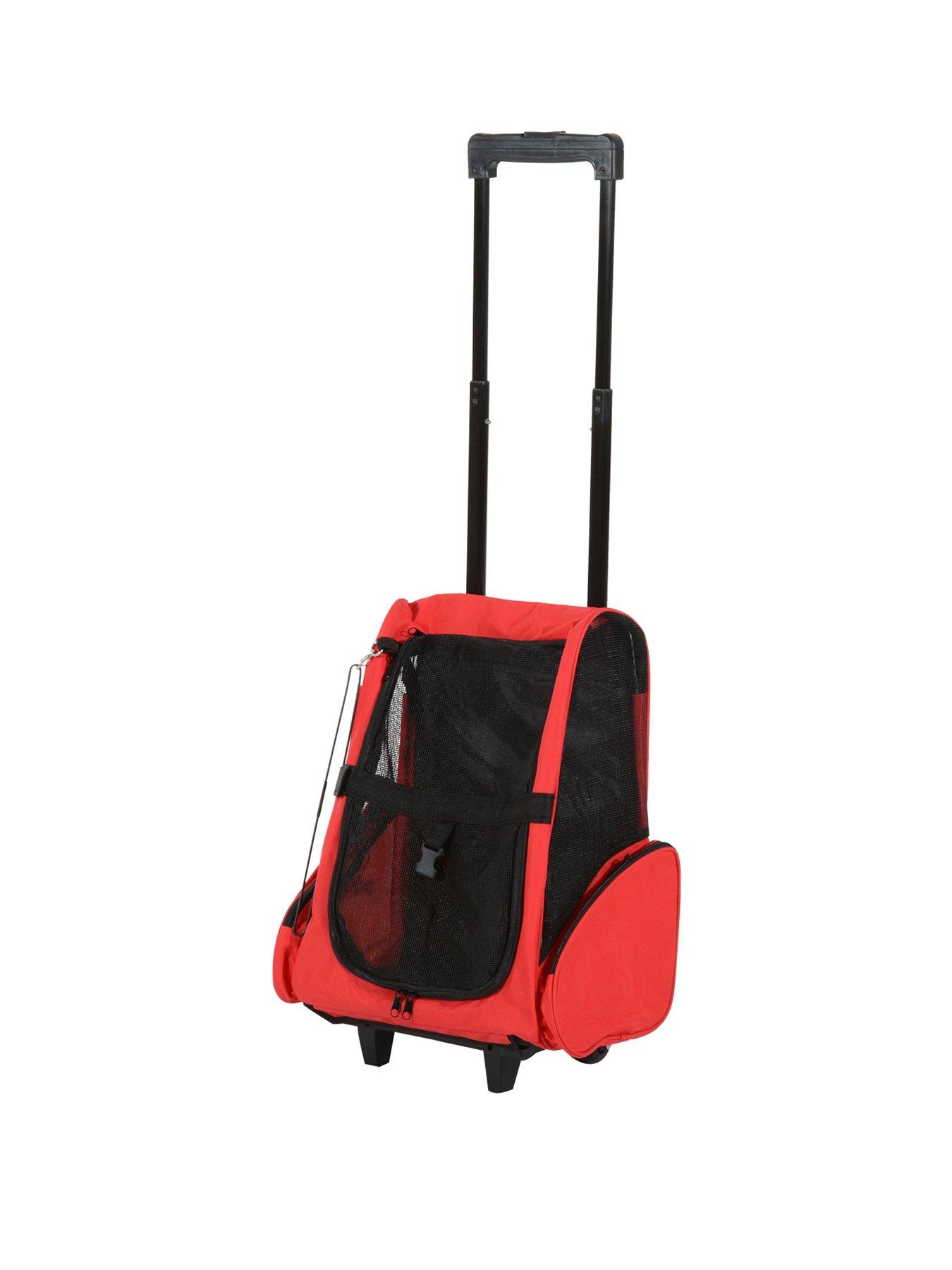 Product photograph of Pawhut Travel Backpack With Trolley from very.co.uk