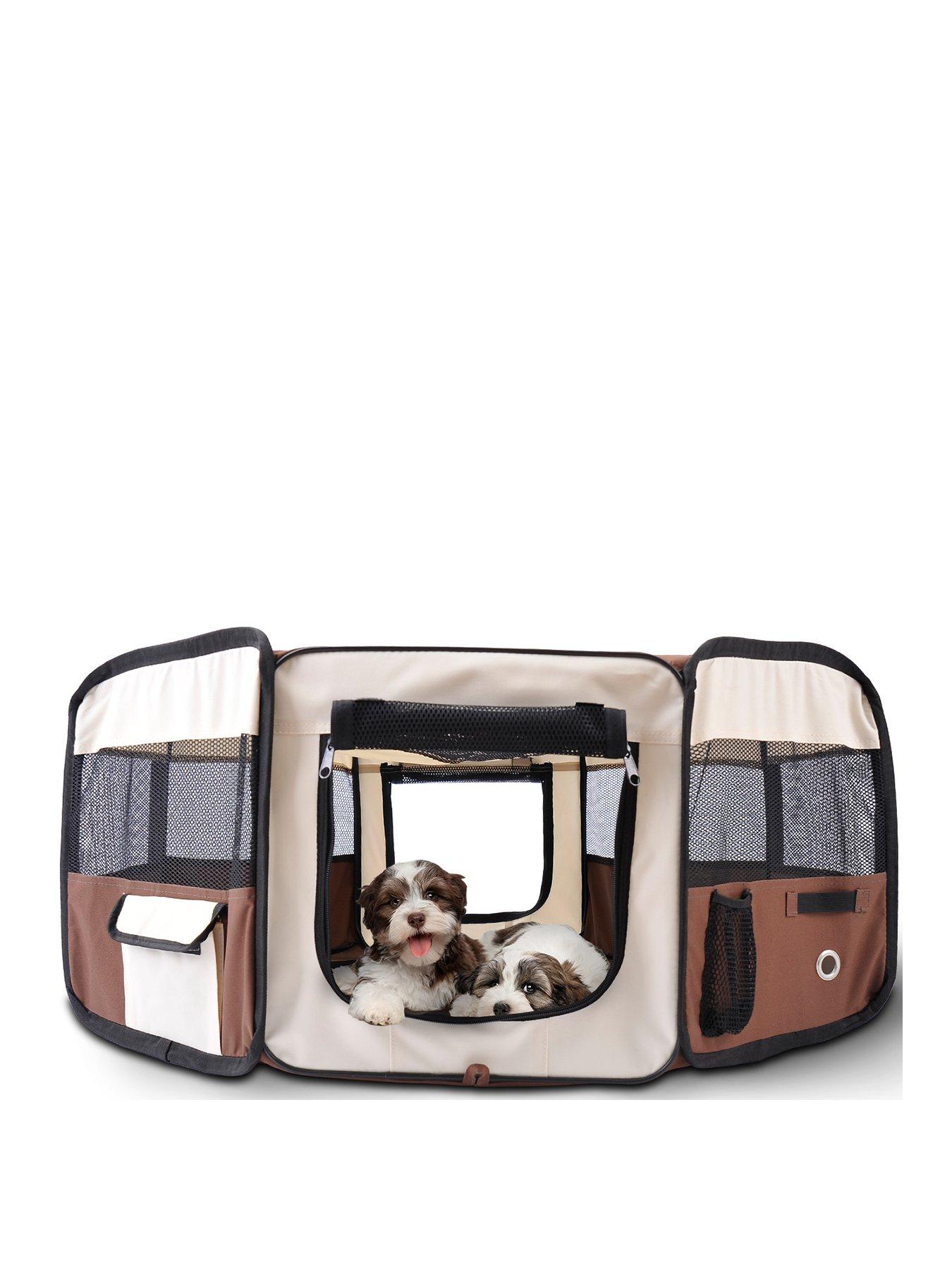 PawHut Fabric Pet Dog Playpen (37cm x 37cm x 95cm)