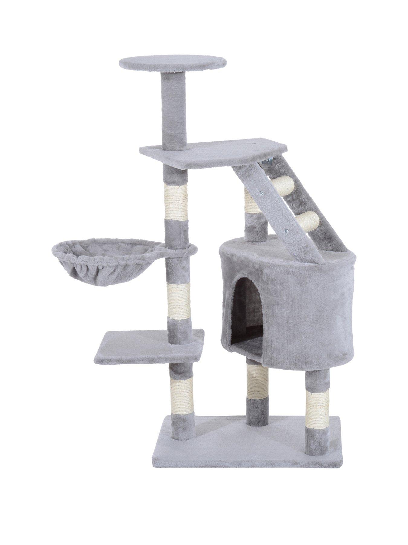 Product photograph of Pawhut 125cm Cat Scratching Tower from very.co.uk