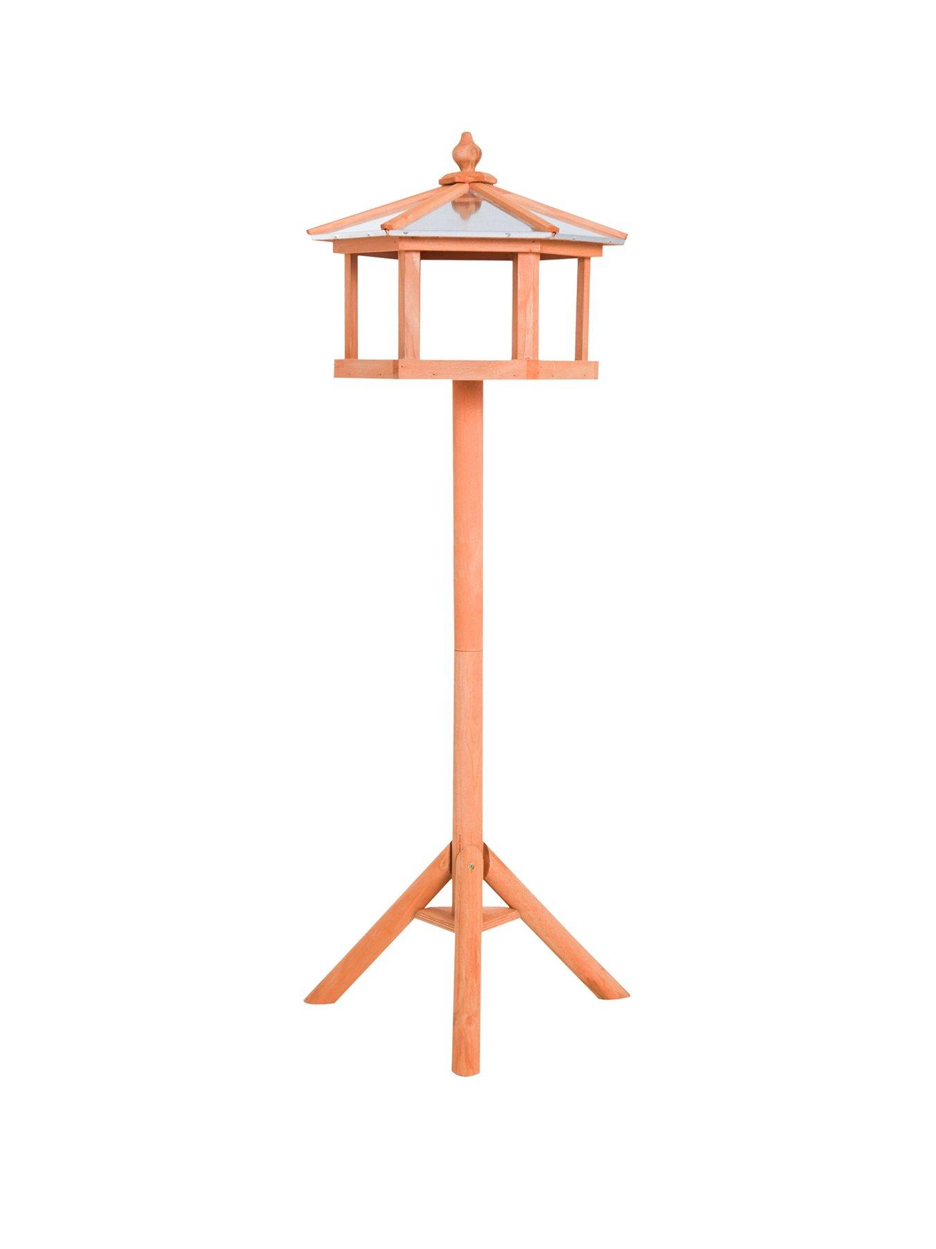 Product photograph of Pawhut Deluxe Bird Stand Feeder Table Feeding Station from very.co.uk