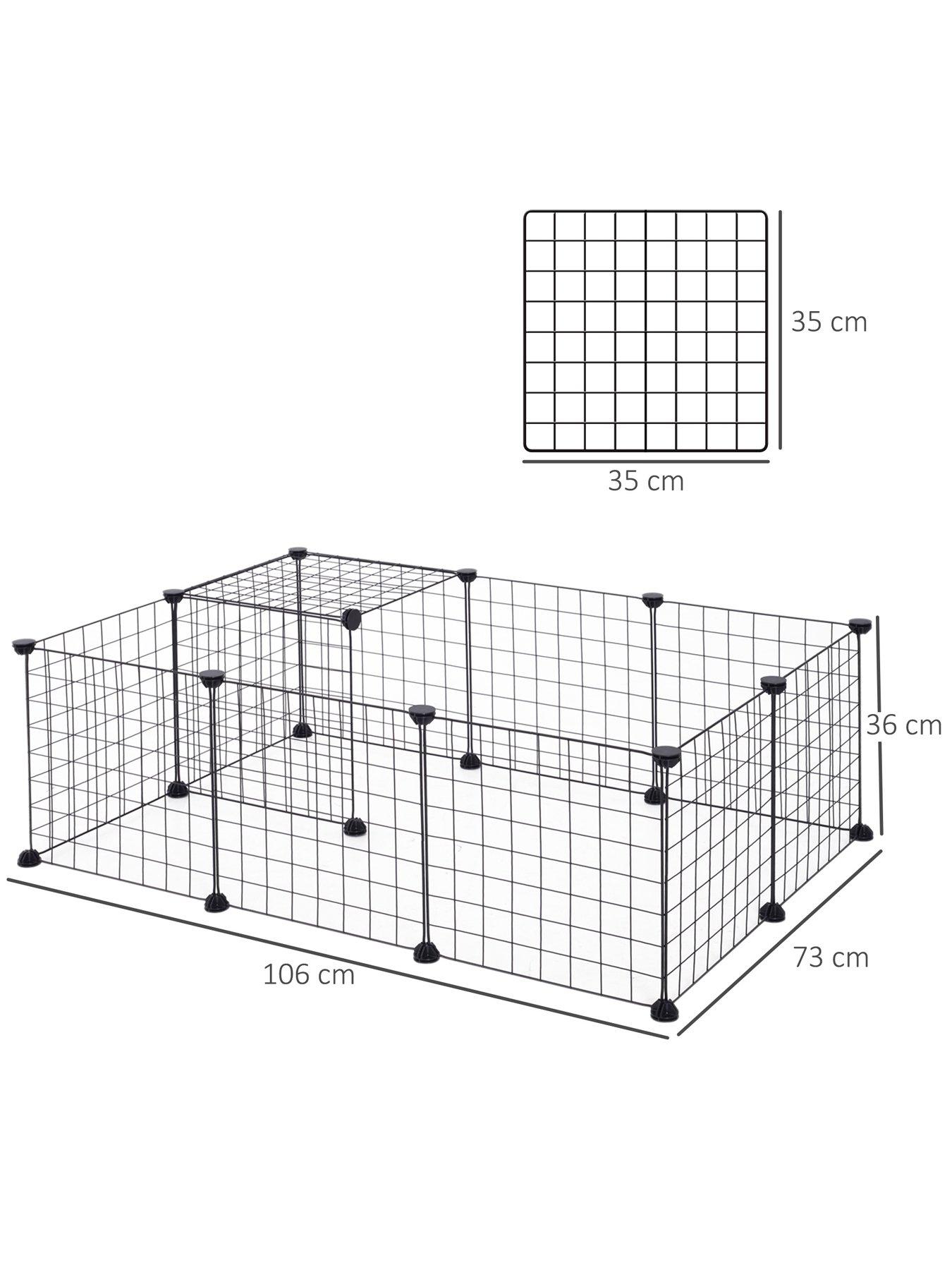 Image 4 of 6 of PawHut Modular Pet Playpen 106Lx73Wx36Hcm