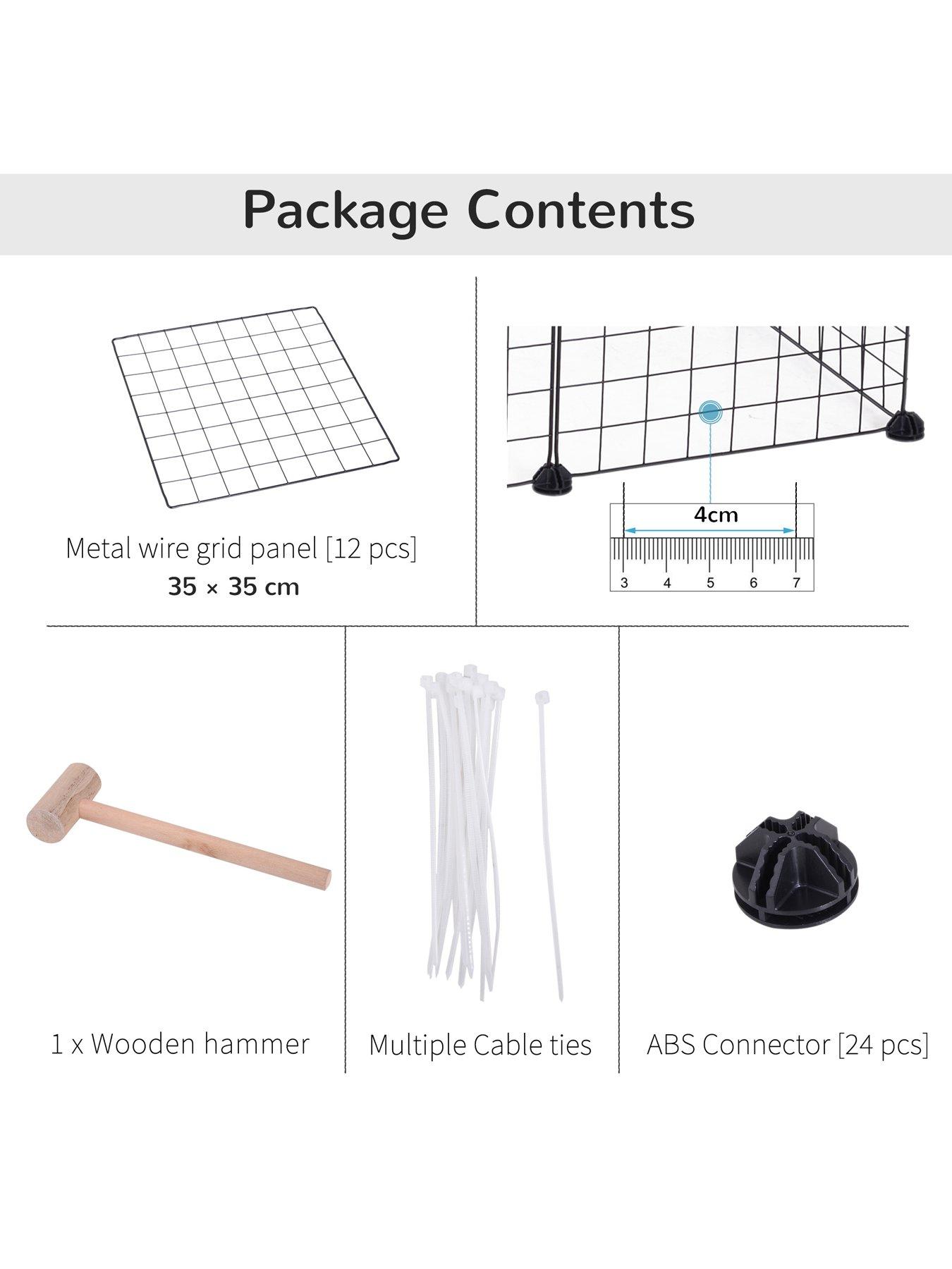 Image 6 of 6 of PawHut Modular Pet Playpen 106Lx73Wx36Hcm