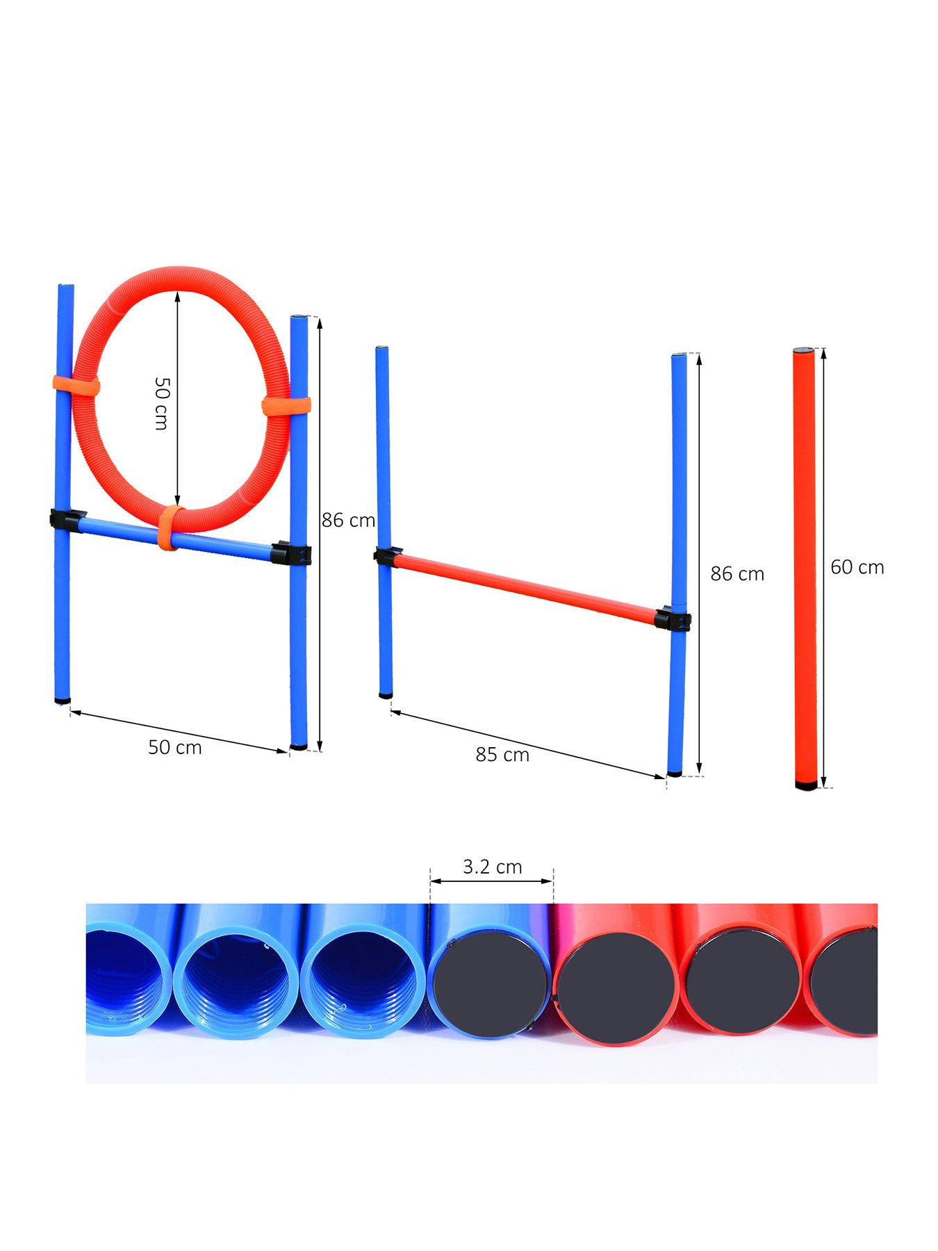 Image 1 of 6 of PawHut Pet Agility Training Puppy Training Adjustable Set