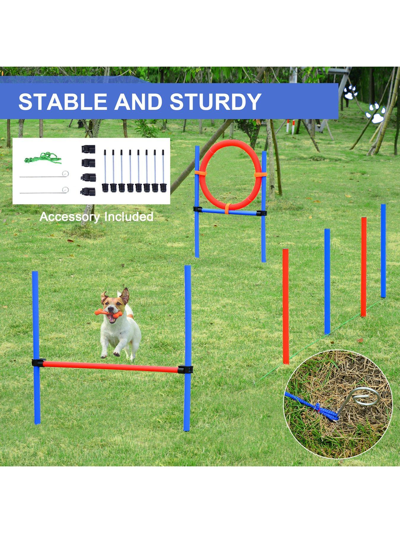 Image 4 of 6 of PawHut Pet Agility Training Puppy Training Adjustable Set