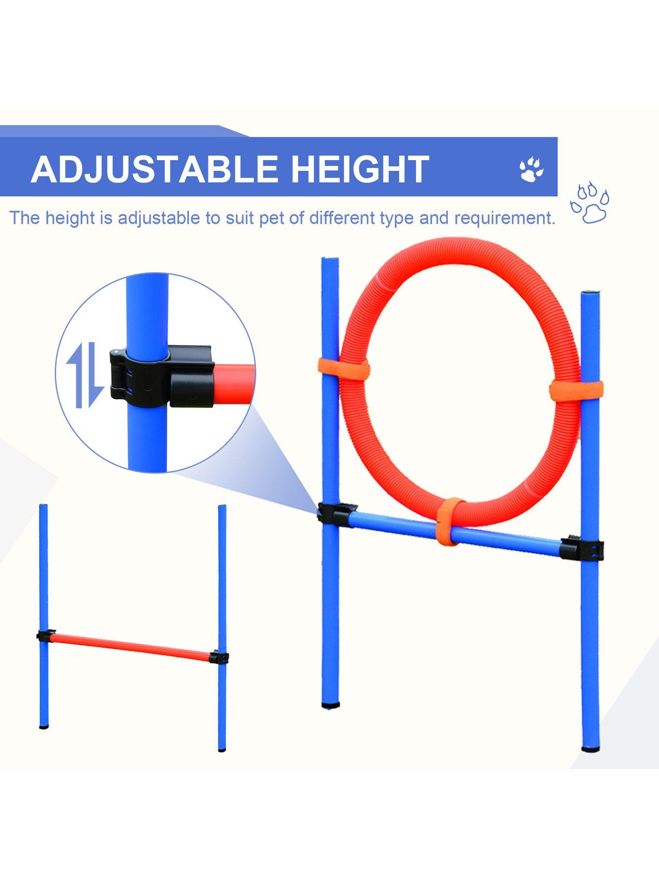 Image 5 of 6 of PawHut Pet Agility Training Puppy Training Adjustable Set