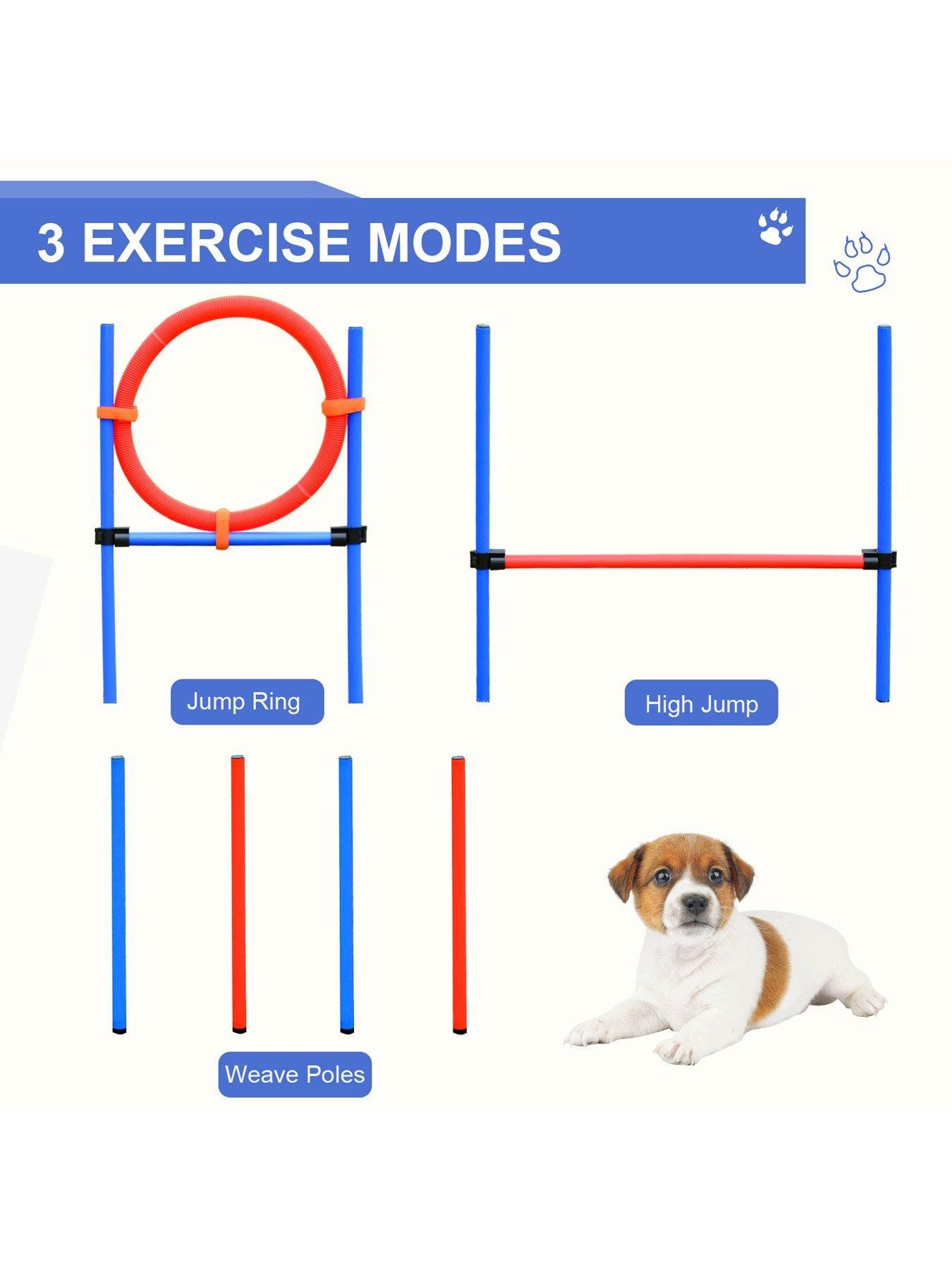Image 6 of 6 of PawHut Pet Agility Training Puppy Training Adjustable Set