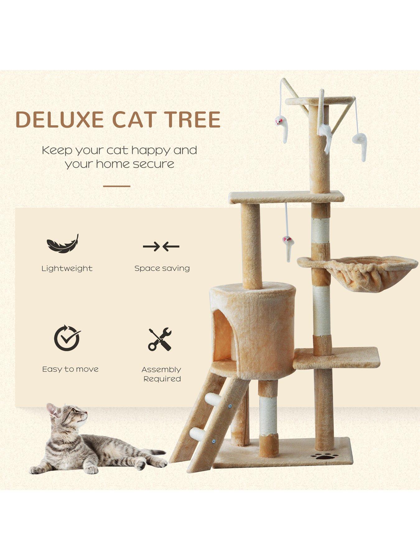 PawHut Cat Tree House 131H cm Very