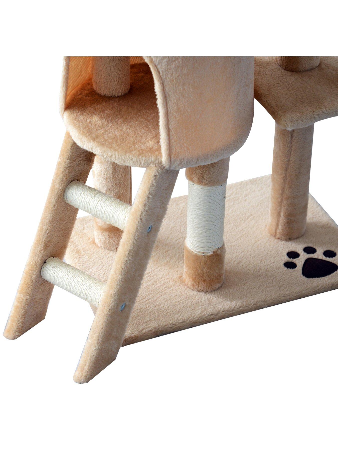 Image 5 of 6 of PawHut Cat Tree House, 131H cm