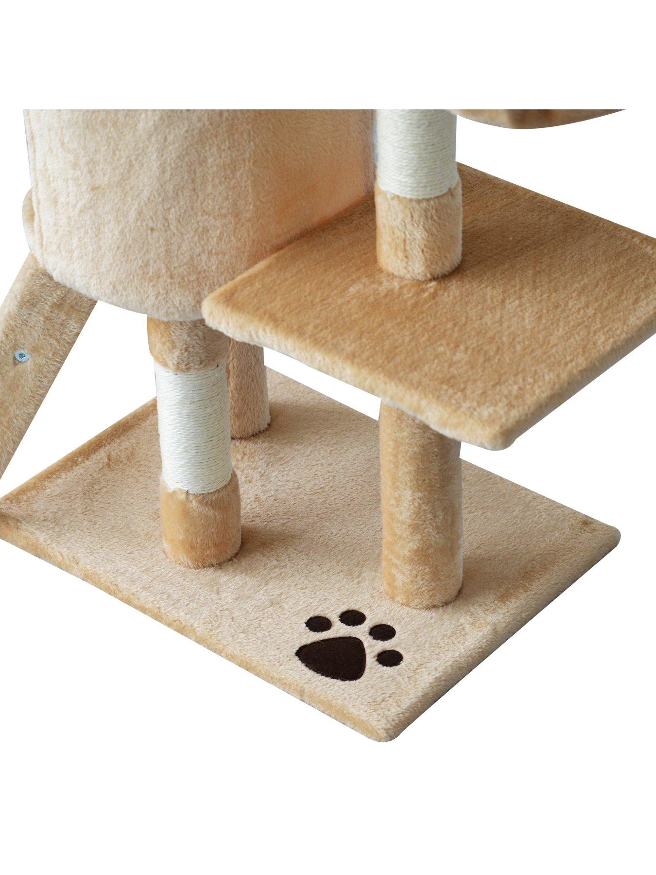 Image 6 of 6 of PawHut Cat Tree House, 131H cm
