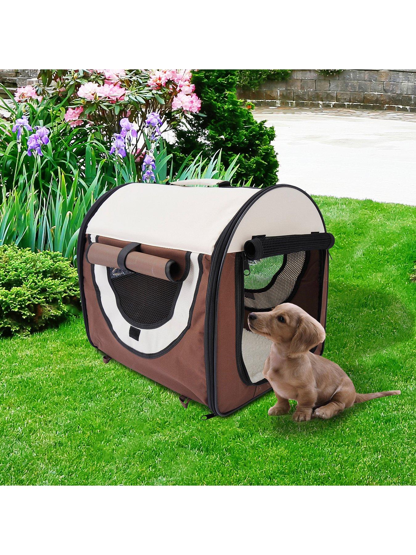 Folding dog crate store fabric