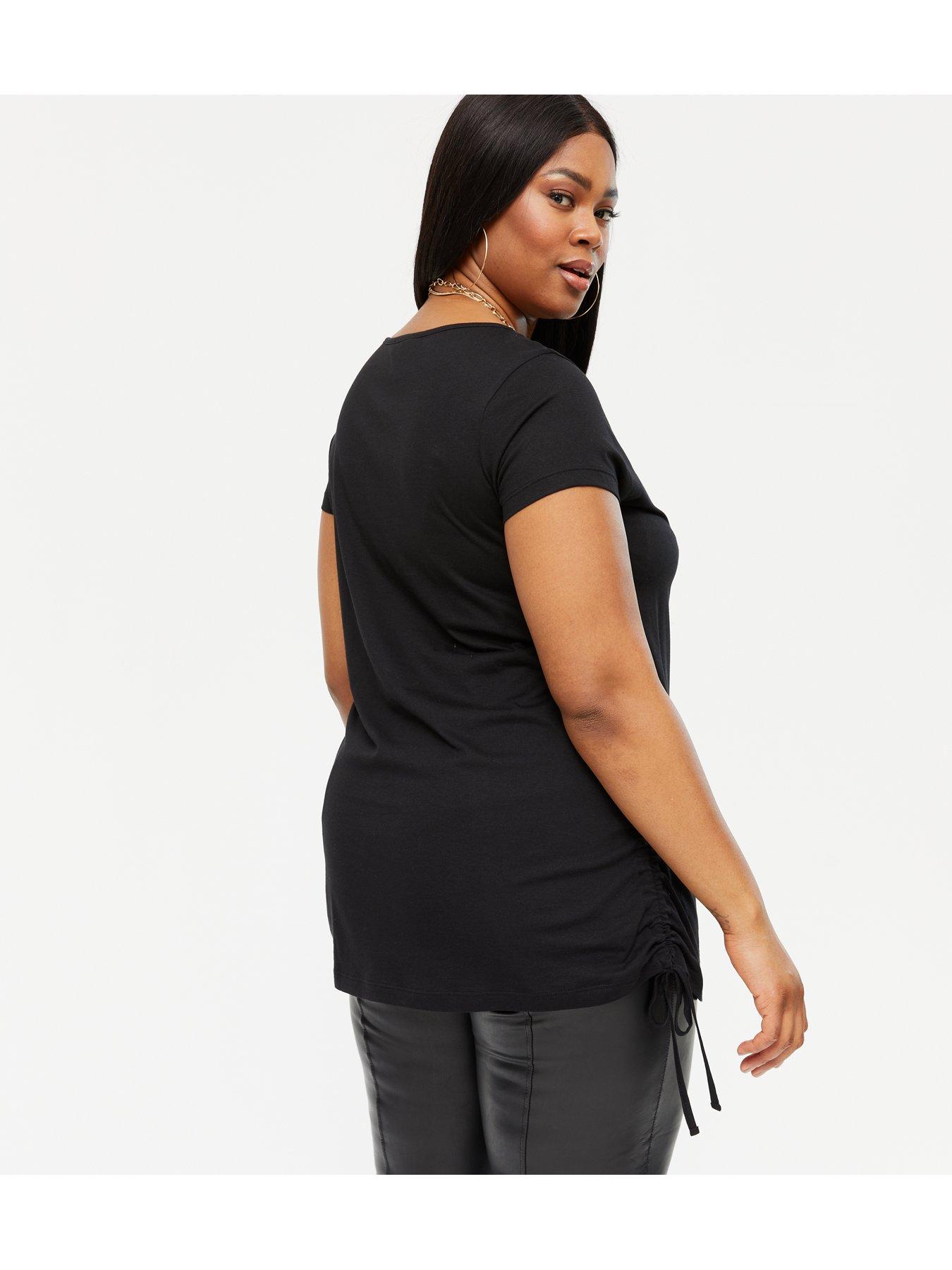 plus size ruched tshirt