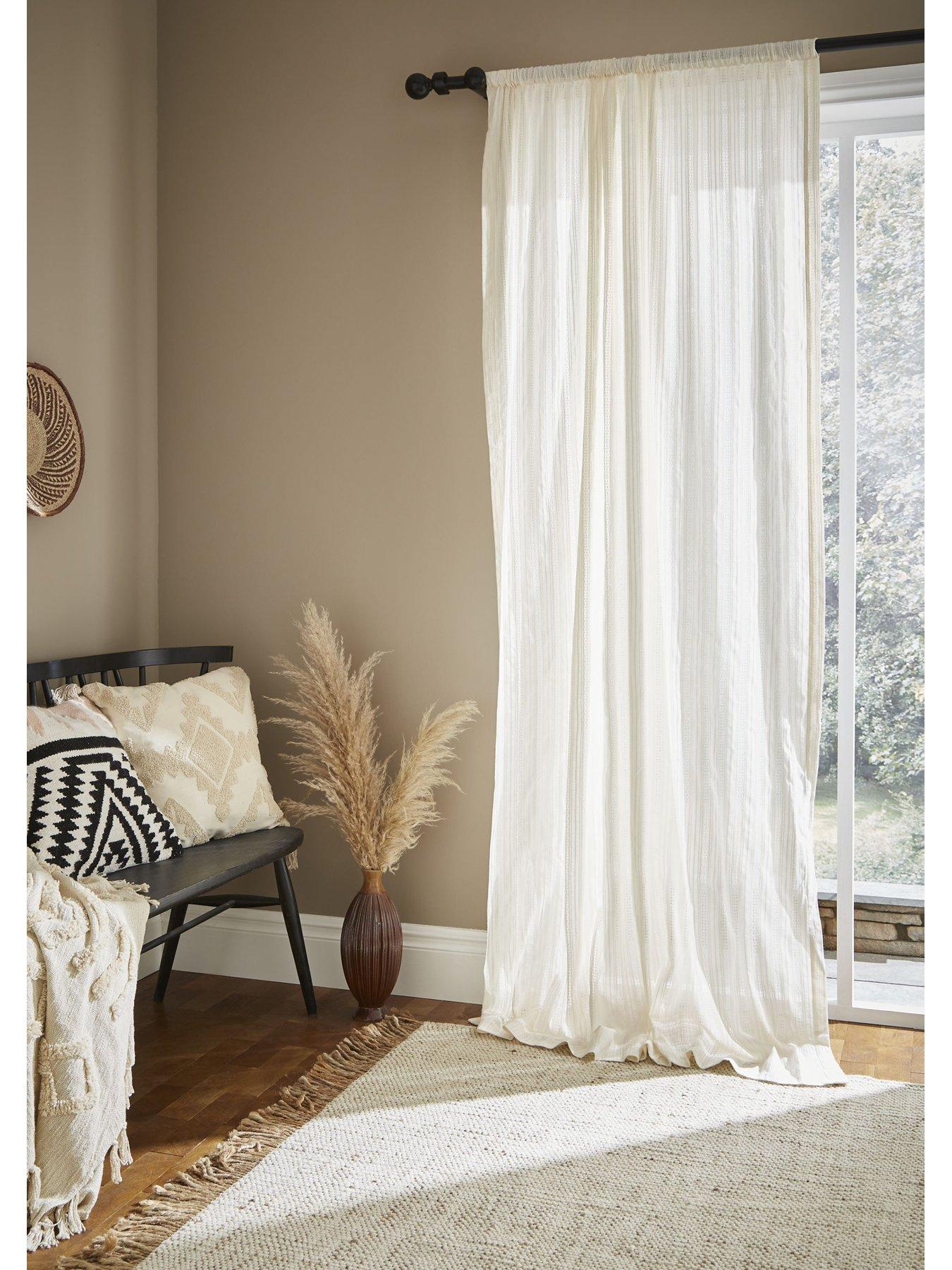 undefined Zofia 100% Cotton Panel Slot Top Voile