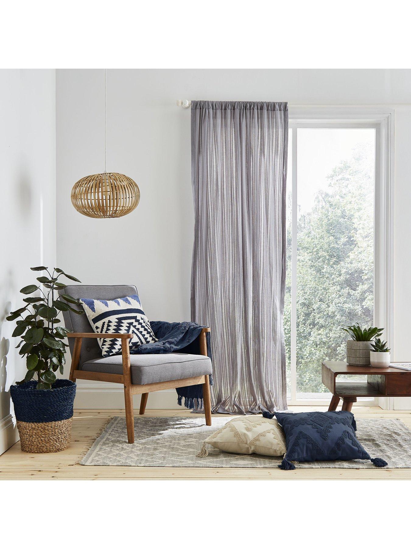 Pineapple Elephant Zofia 100% Cotton Panel Slot Top Voile