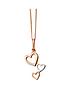  image of the-love-silver-collection-heart-cascade-pendant
