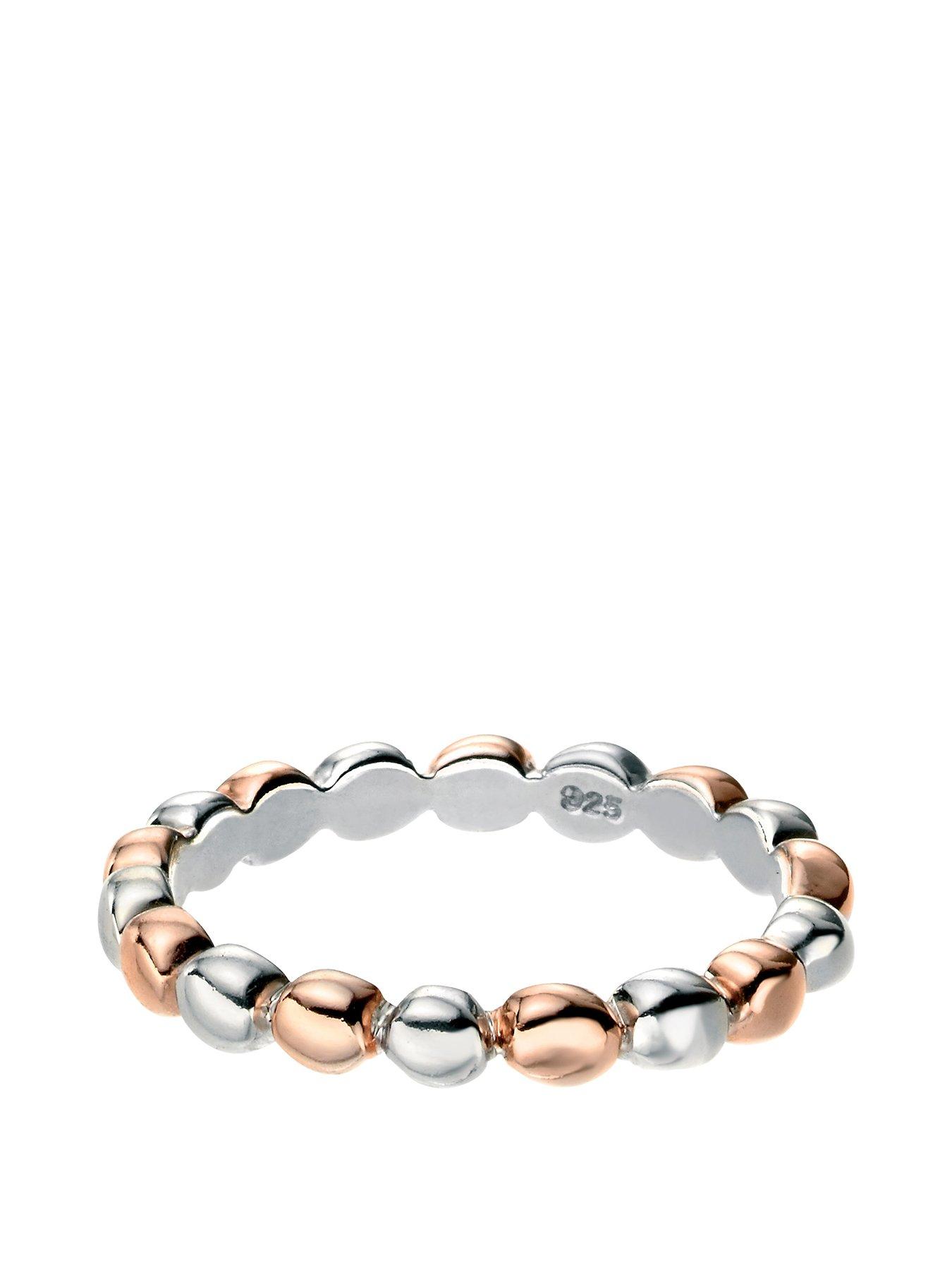Jewellery & watches Ball band ring with rose gold detail