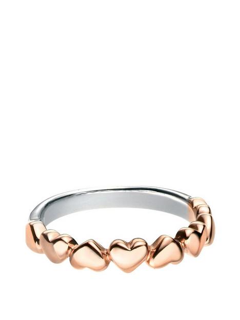 the-love-silver-collection-rose-gold-multi-heart-ring