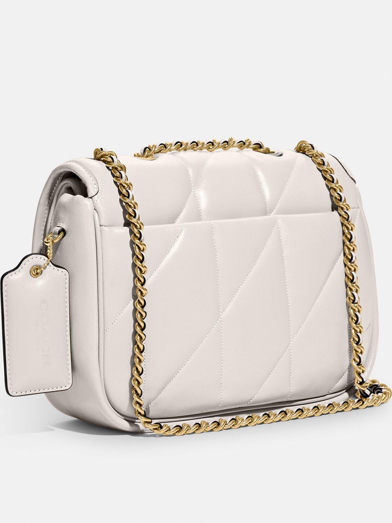 COACH Madison Quilted Pillow Shoulder Bag - Off White