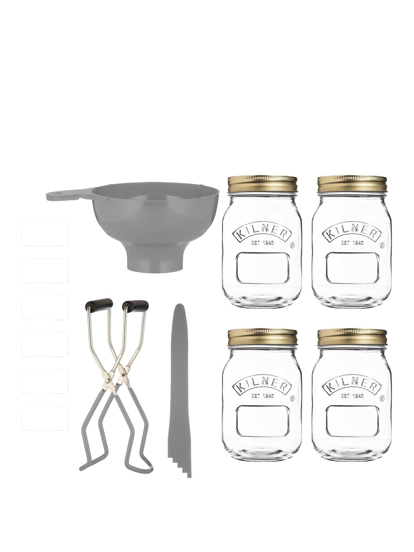 Product photograph of Kilner 8 Piece Preserving Starter Set from very.co.uk
