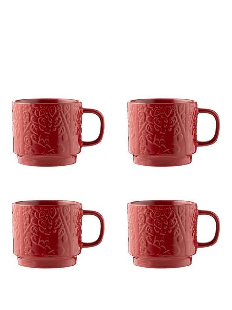 mason-cash-in-the-forest-set-of-4-red-mugs
