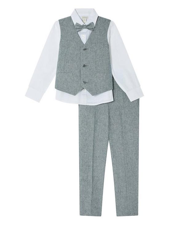 front image of monsoon-boys-4-piece-suit-grey