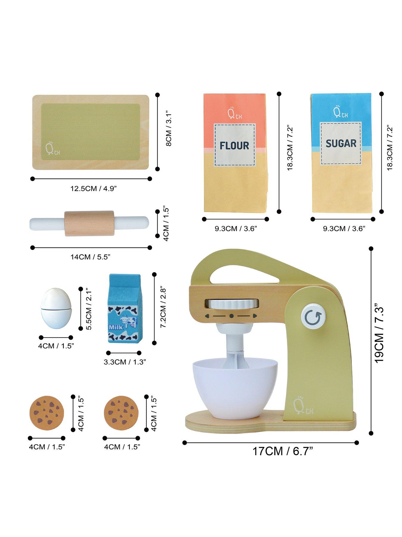 Image 2 of 6 of Teamson Kids Little Chef Frankfurt Wooden Mixer play kitchen accessories - Green