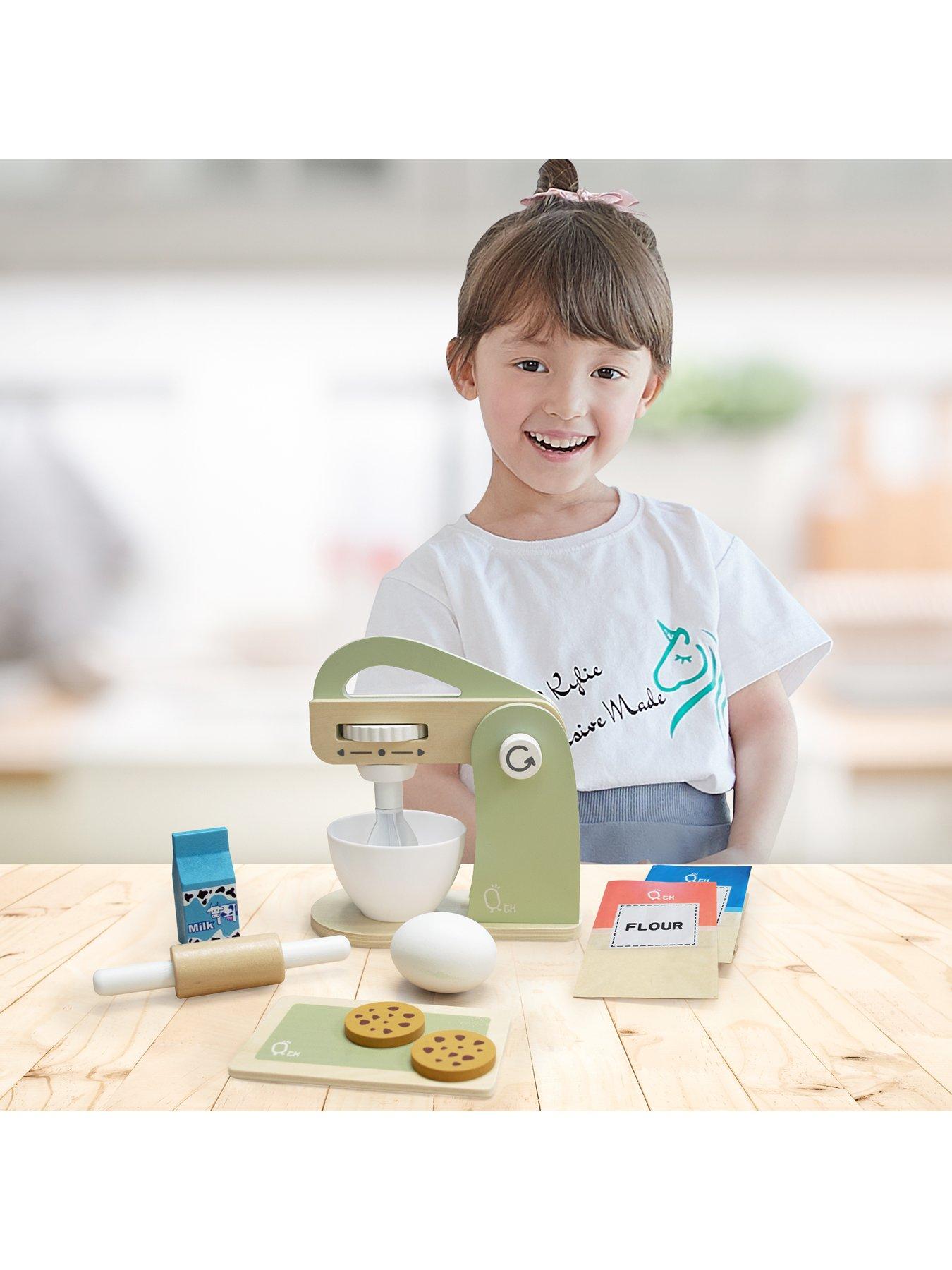 Teamson Kids Little Chef Frankfurt Wooden Mixer play kitchen accessories Green Very