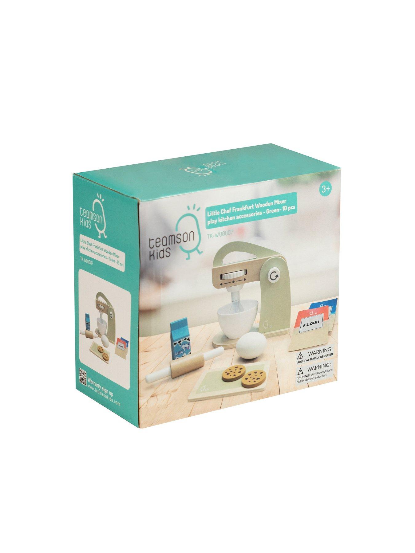 Image 6 of 6 of Teamson Kids Little Chef Frankfurt Wooden Mixer play kitchen accessories - Green