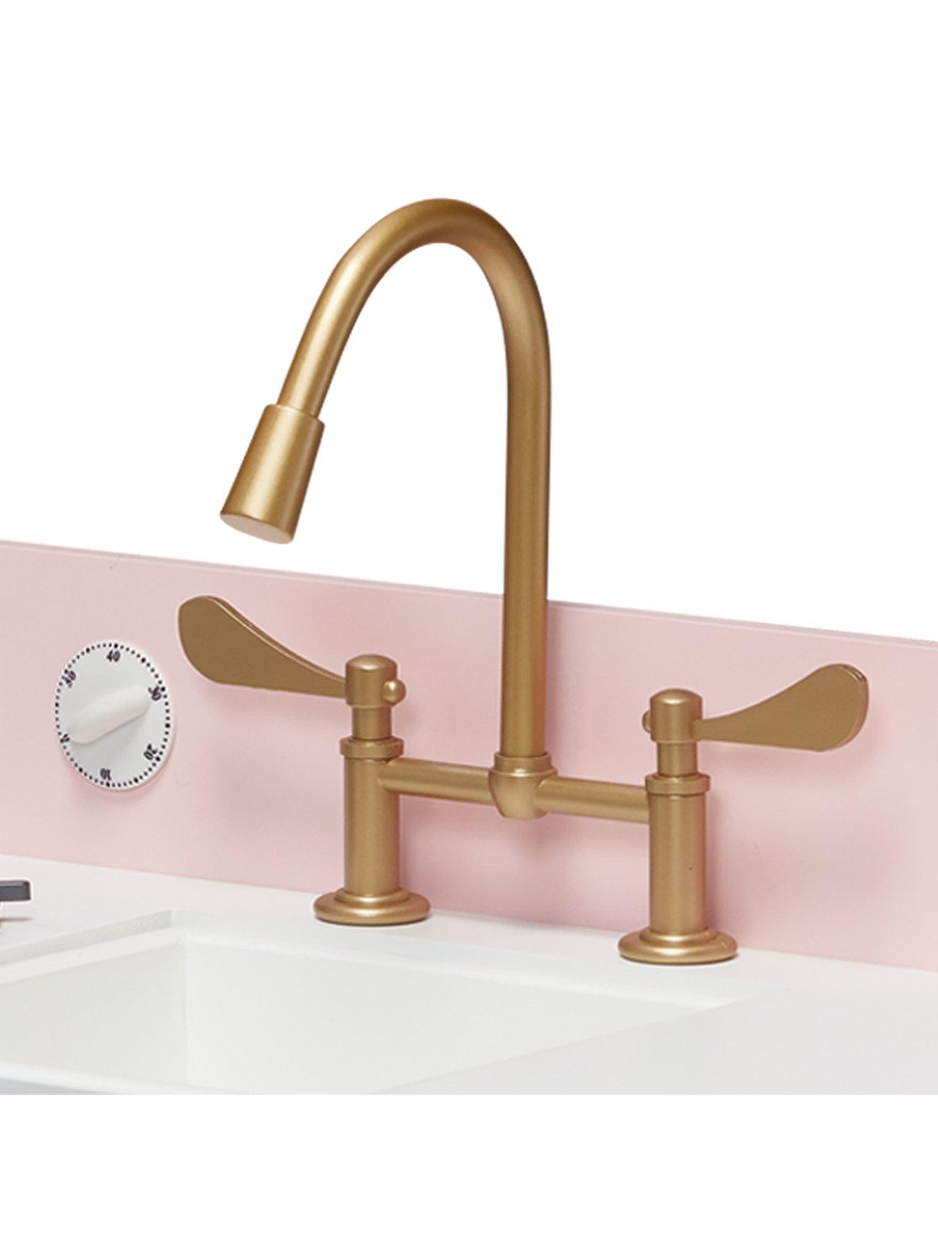 Image 4 of 6 of Teamson Kids Little Chef Charlotte Modern Play Kitchen - Pink / Gold