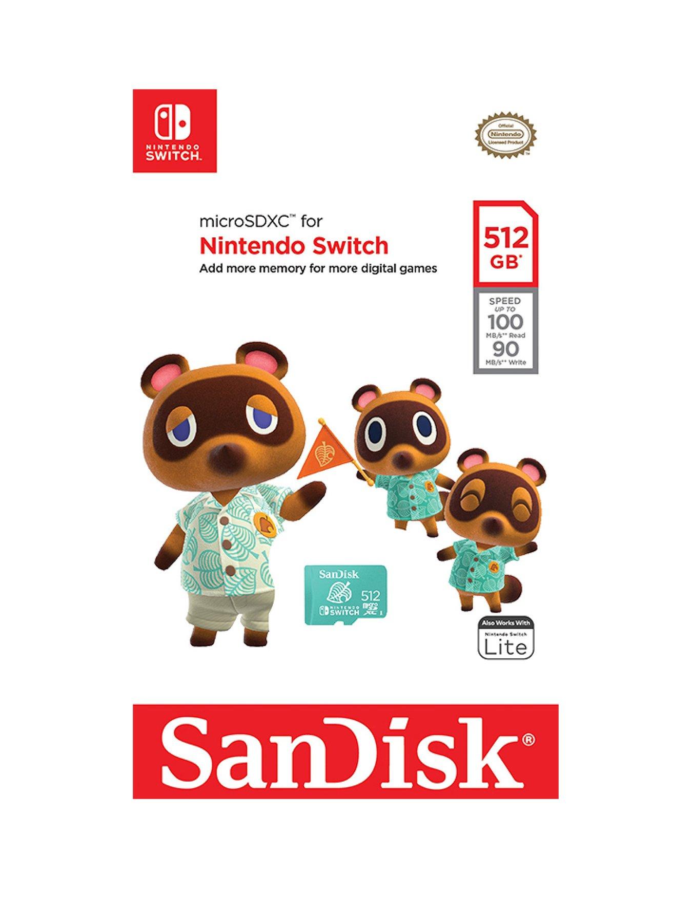 SanDisk 512GB microSDXC UHS-I card for Nintendo Switch | Very