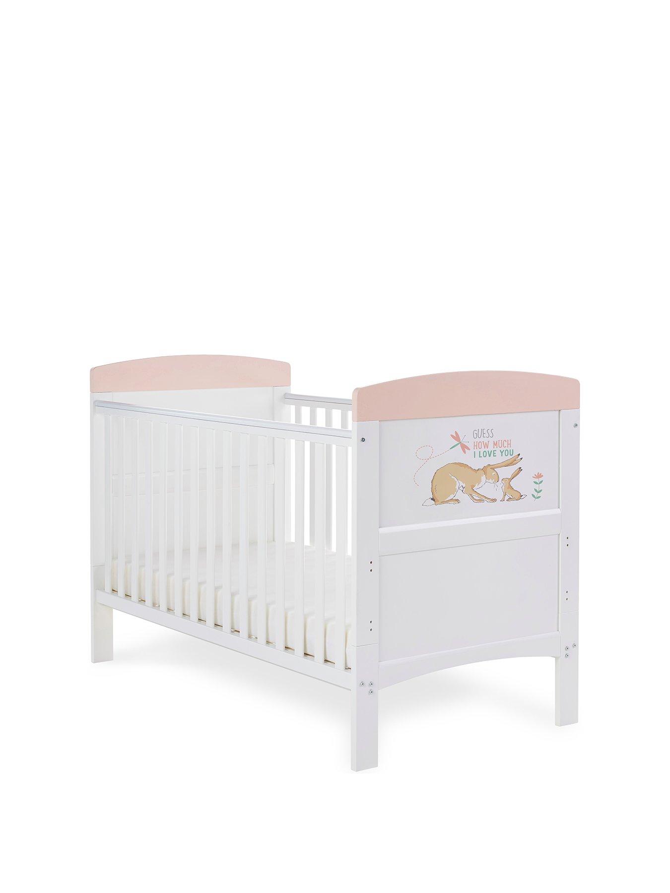 Product photograph of Obaby Guess How Much I Love You Cot Bed- I Can Hop from very.co.uk
