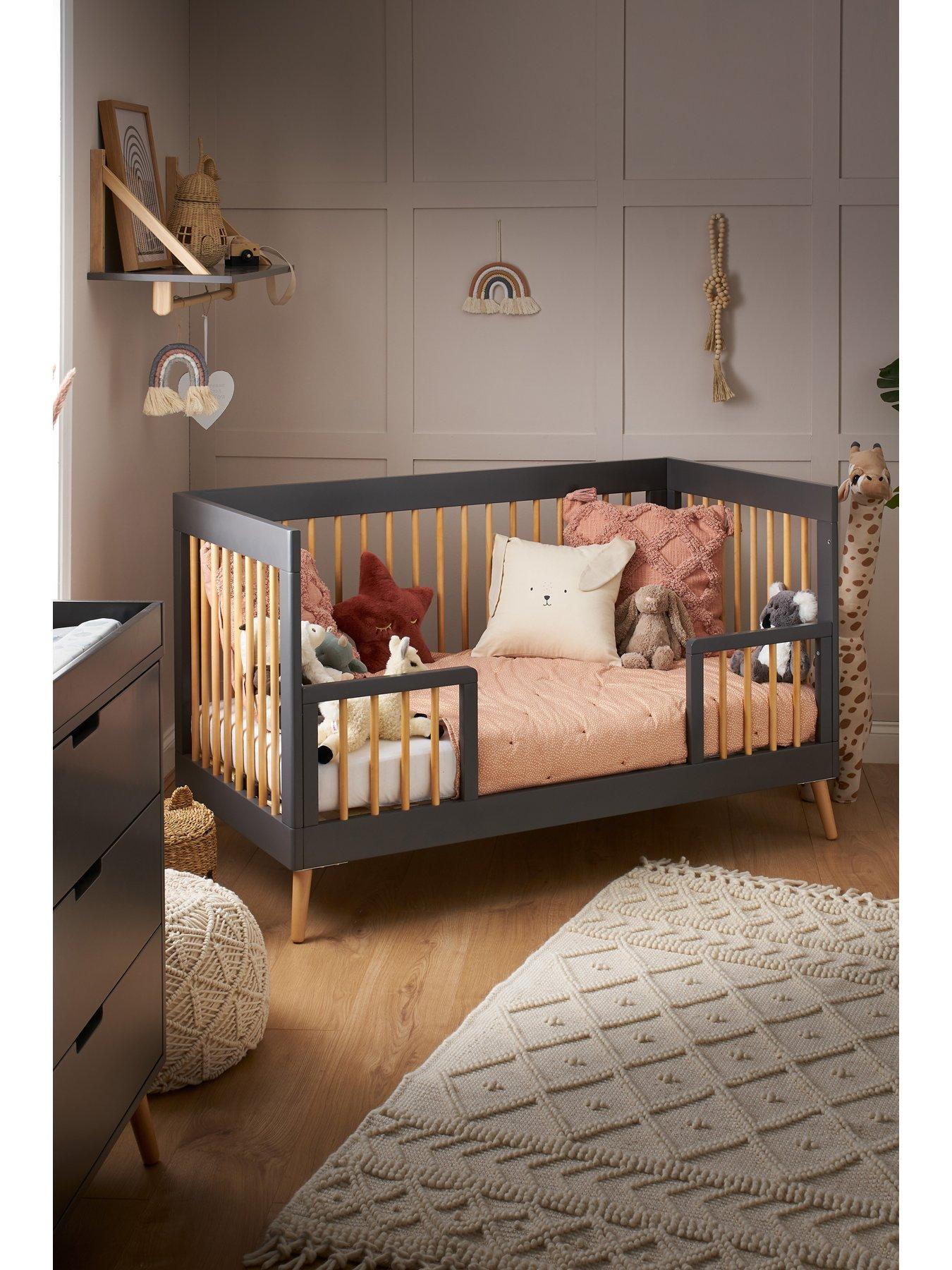 Image 7 of 7 of Obaby Maya Slate Cot Bed