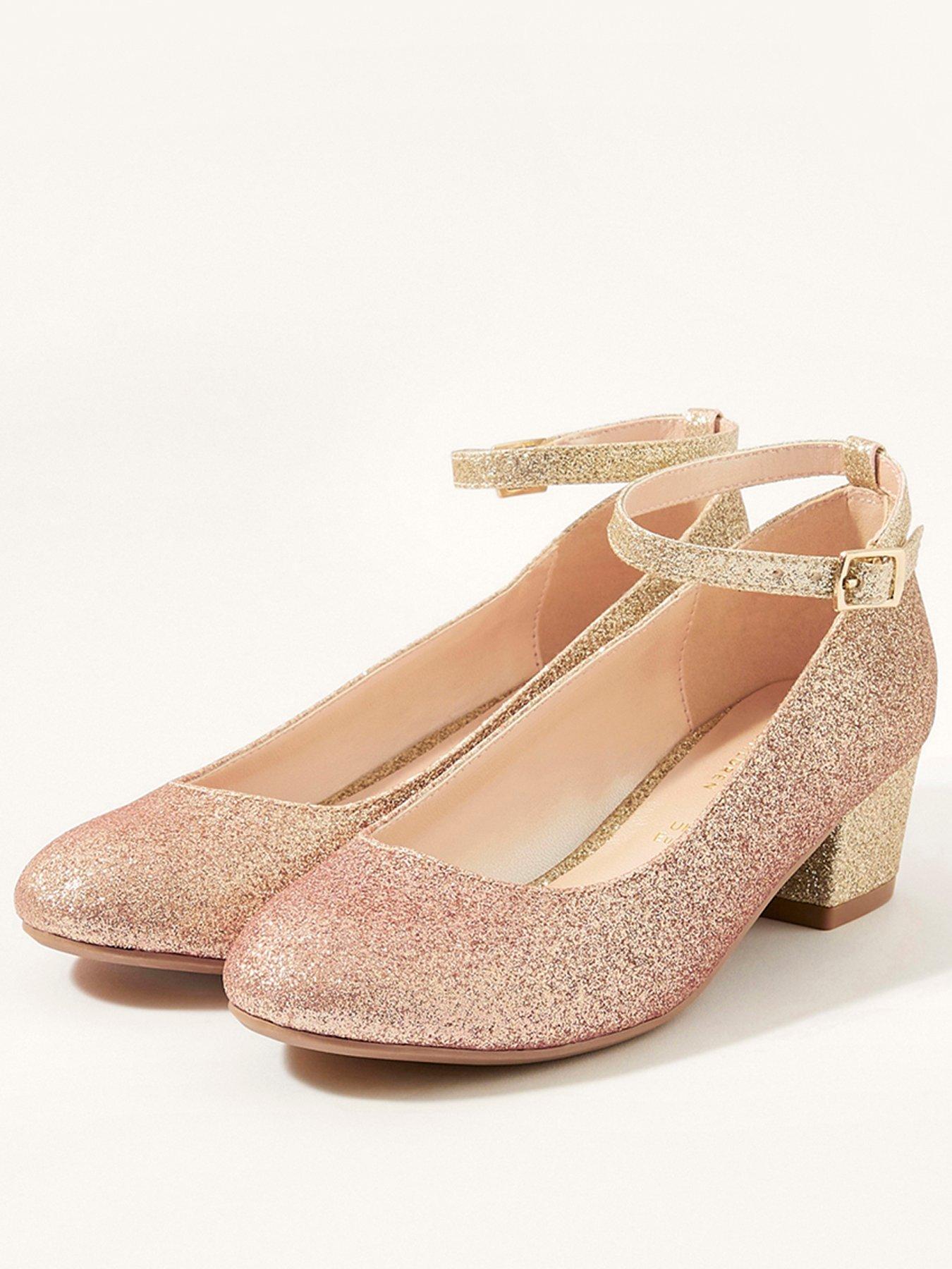  Girls Ombre Heel Shoes - Pink