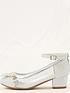  image of monsoon-girls-butterfly-princess-heel-shoes-silver