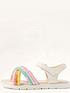  image of monsoon-girls-cross-strap-glitter-rainbow-sandal-multi