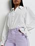  image of river-island-frill-shirt-white
