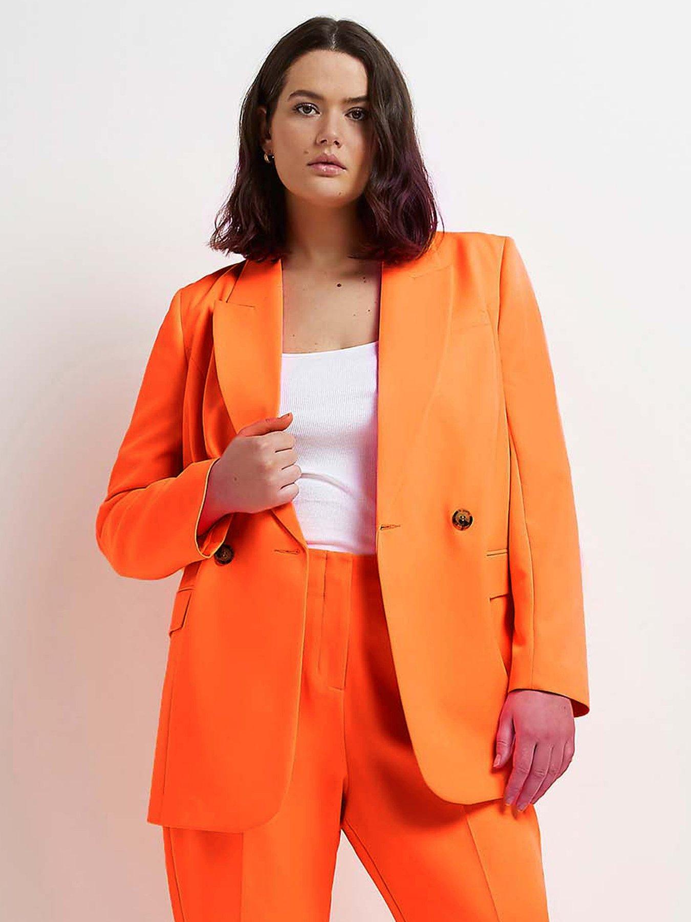 river island orange suit