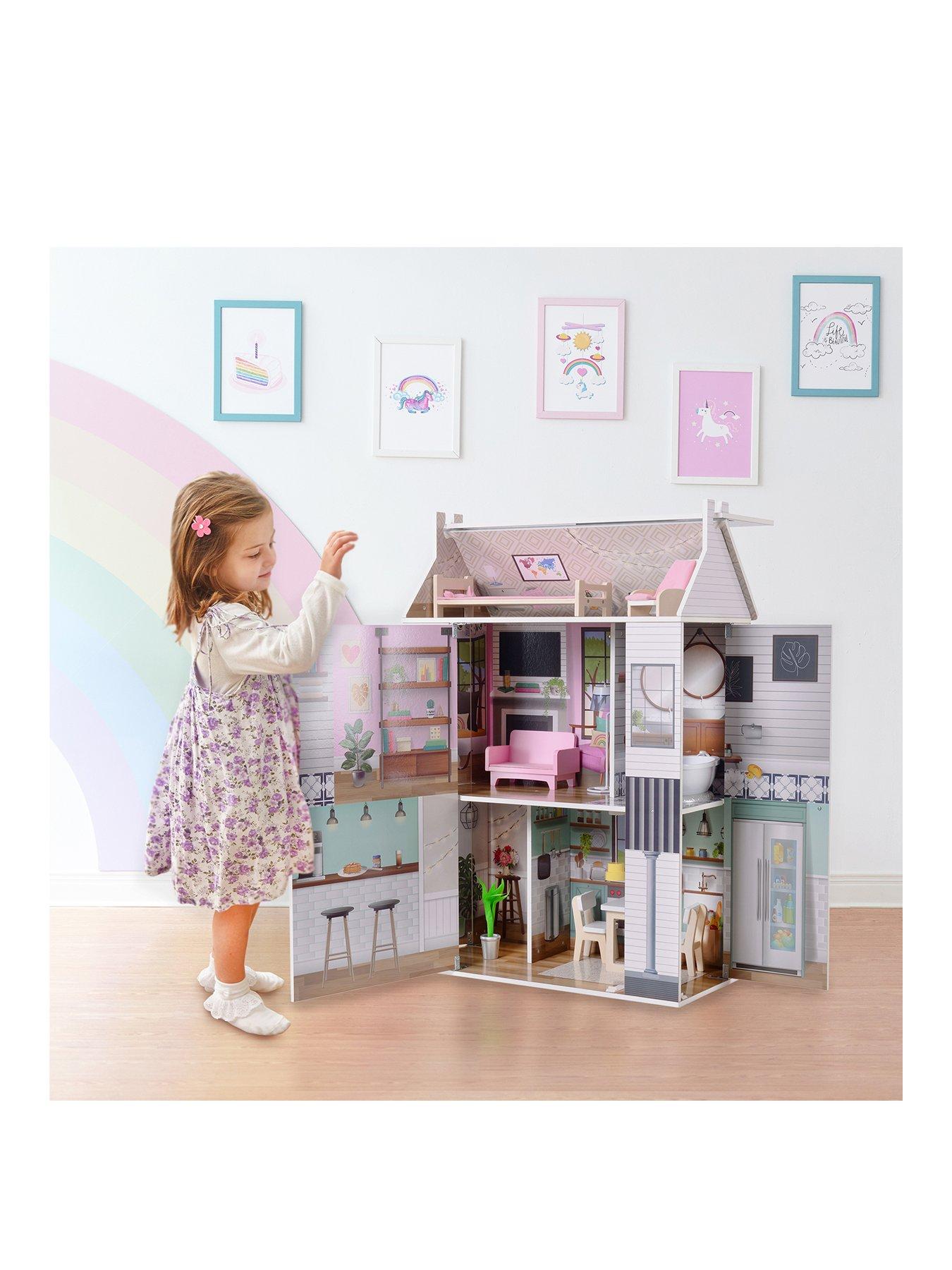 Olivia s Little World Dreamland 3 side open Farmhouse Doll House