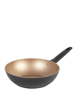 russell hobbs opulence collection non-stick 28 cm stirfry pan