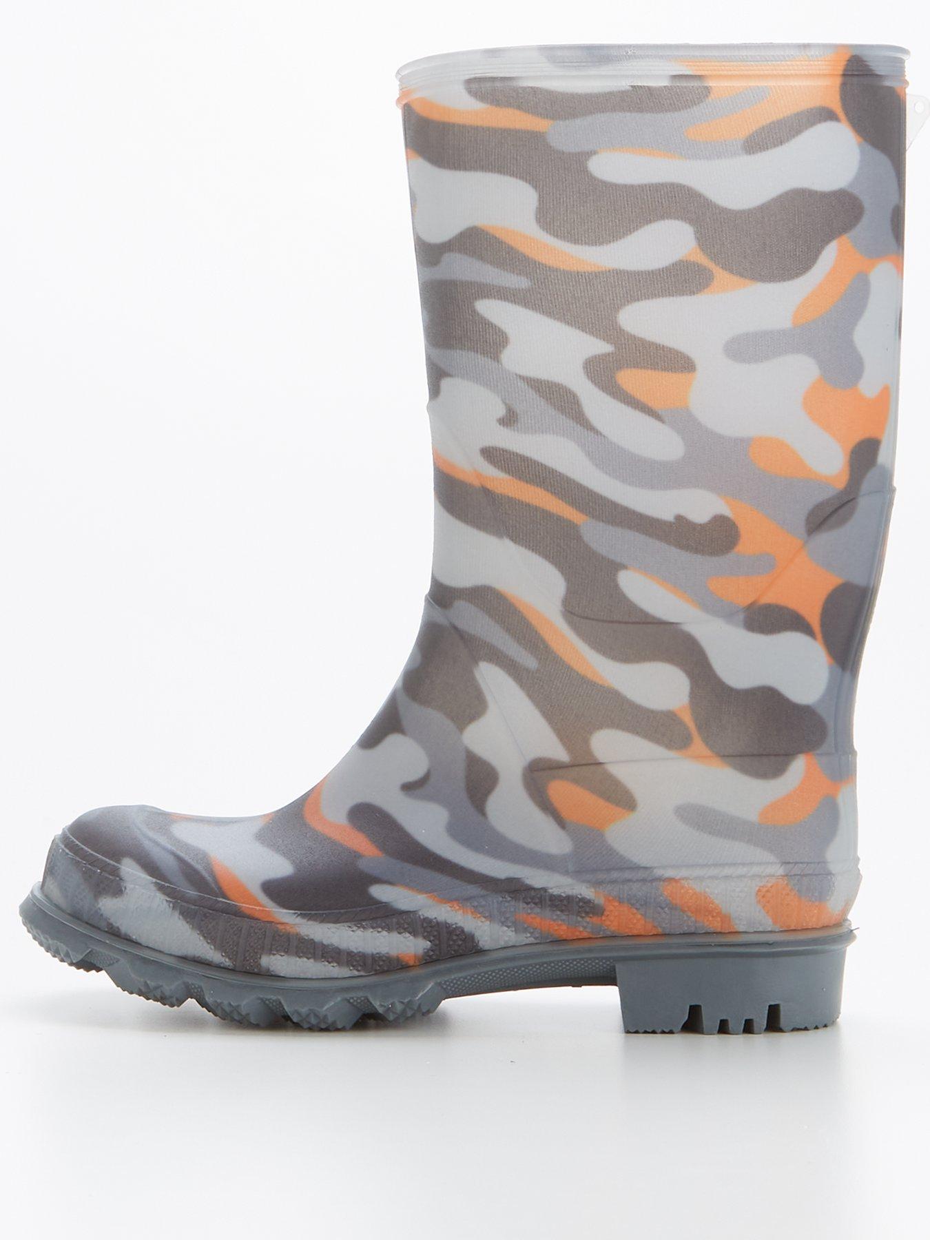 Boys camouflage wellies sale