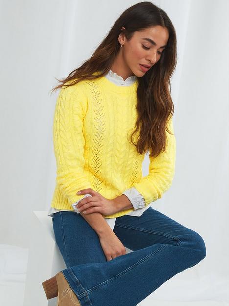 joe-browns-captivating-casual-cable-knit-sweater--lemon