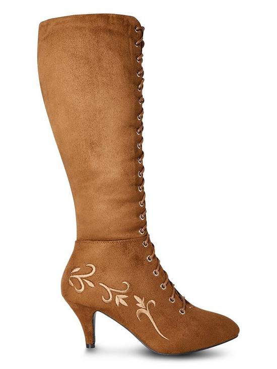 back image of joe-browns-cala-llenya-lace-up-boots--tan