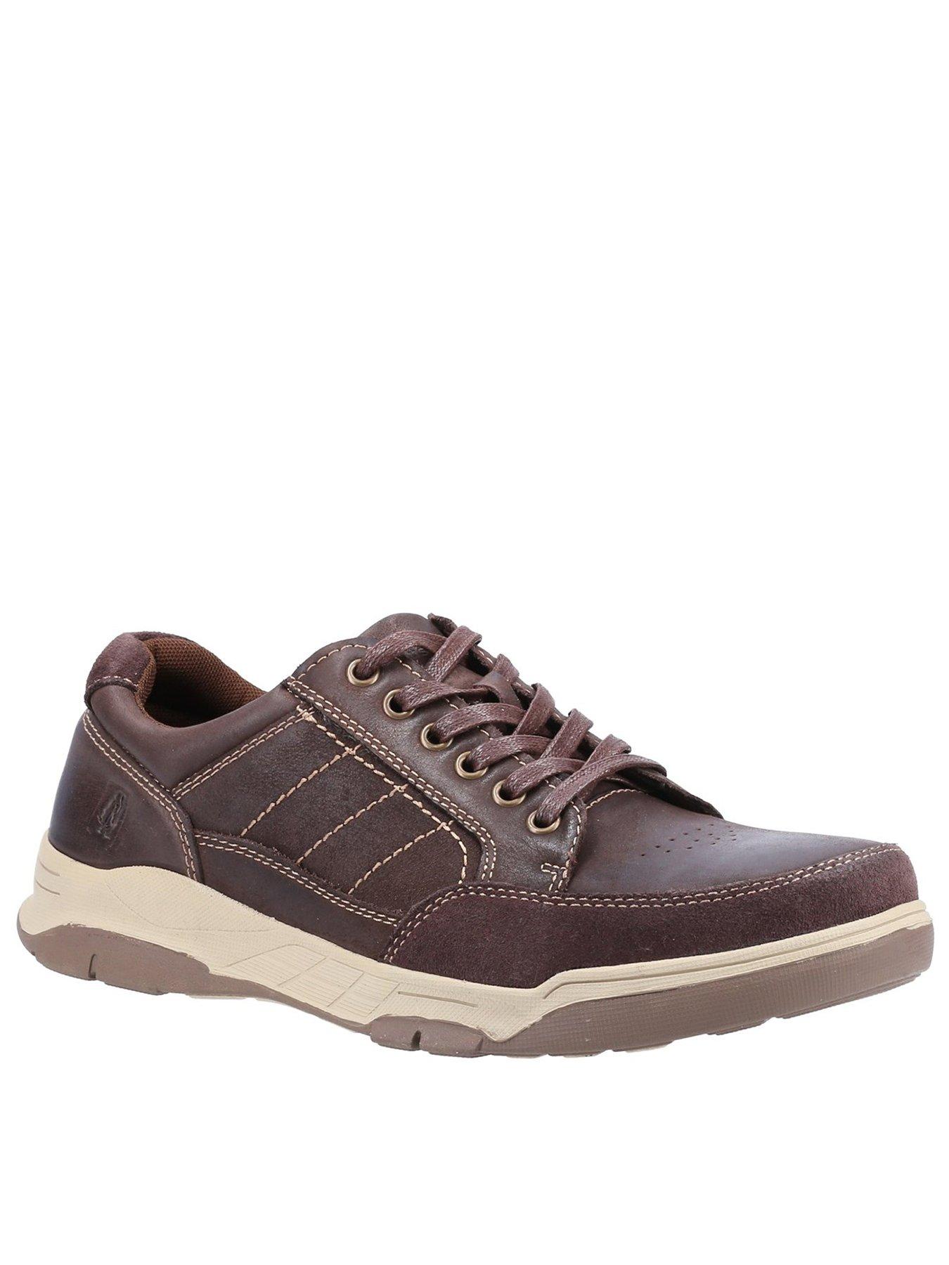 Hush Puppies Men's Brown Finley Leather Coffee Lace-Up Shoes Uk Size 7 - Image 8