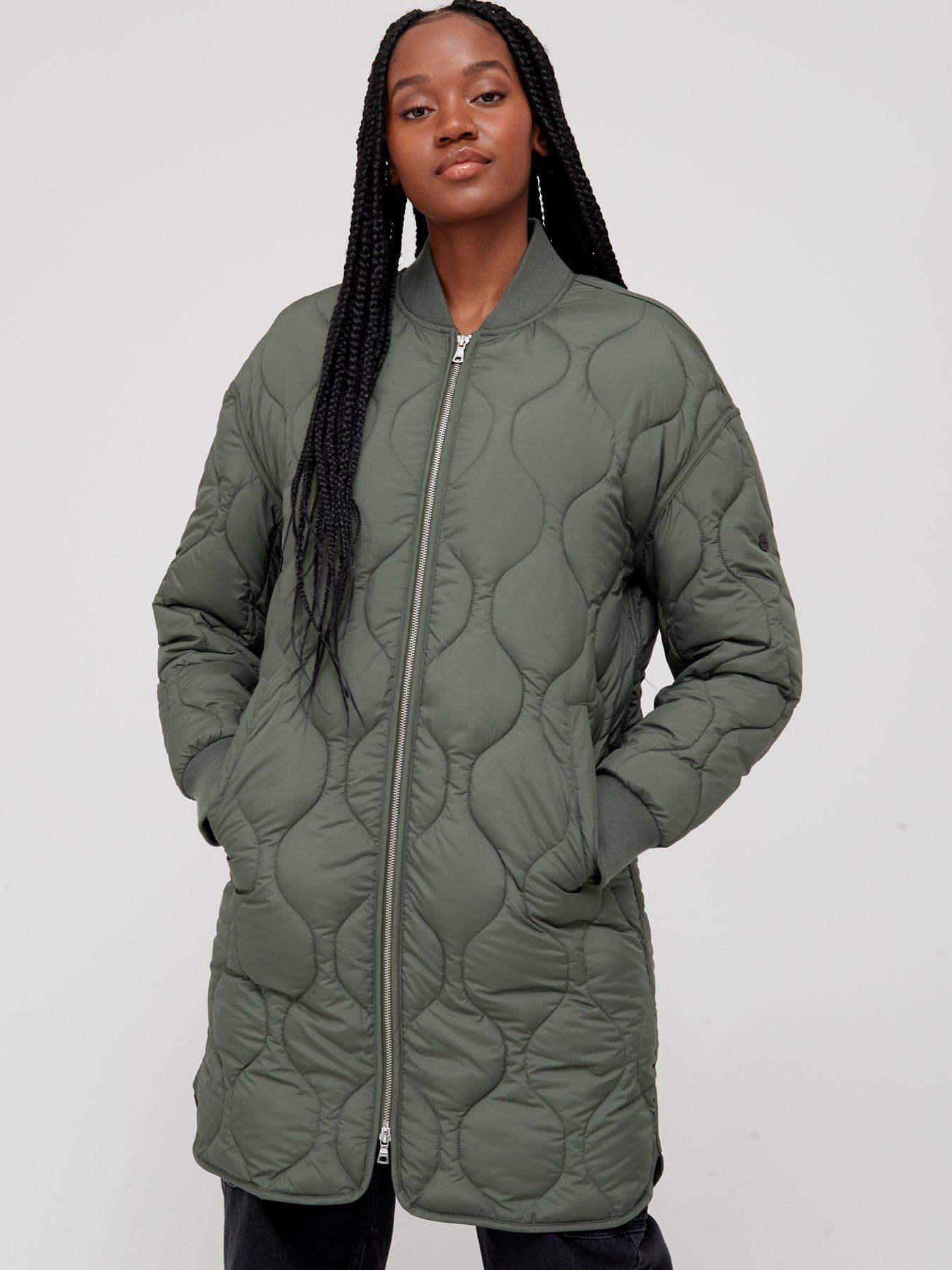 Coats & Jackets Superdry Studios Longline Quilted Jkt -thyme