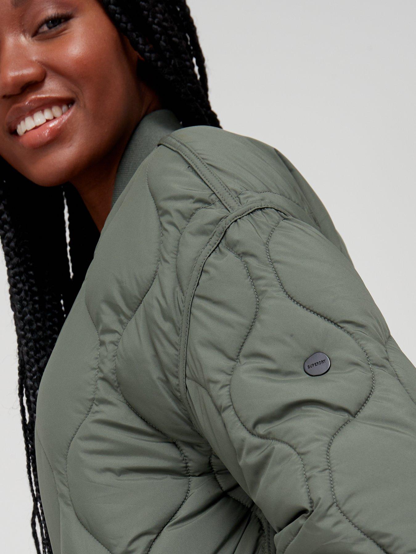 Coats & Jackets Superdry Studios Longline Quilted Jkt -thyme