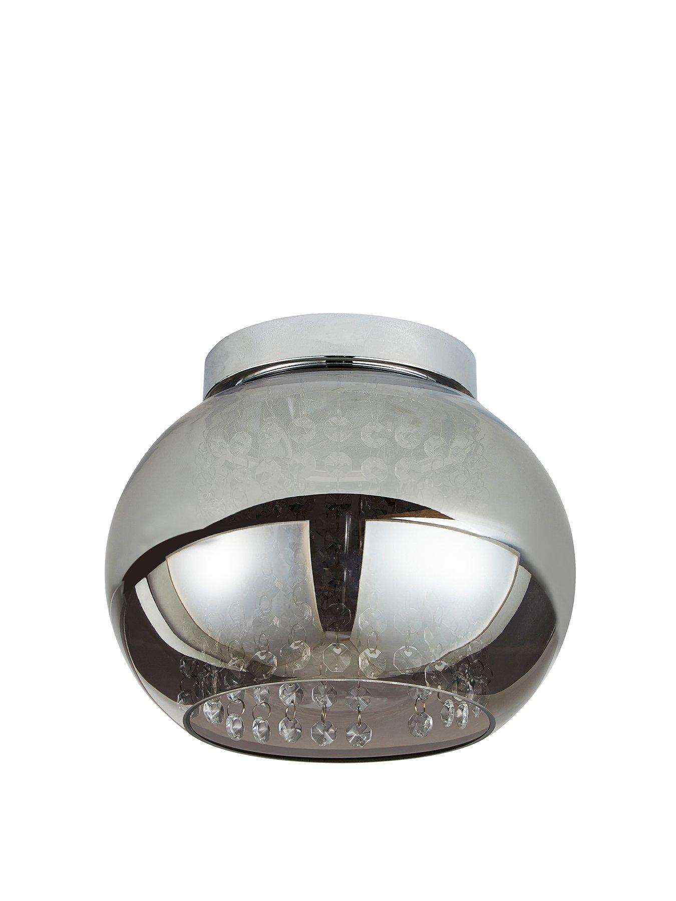 Product photograph of Cloche 2 Lights Flush Fitting from very.co.uk